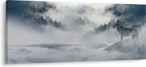 Tablou cu lupi (120x50 cm)