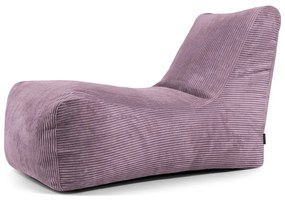 Fotoliu bean bag mov cu tapițerie din catifea reiată Lounge – SLOWDOWN