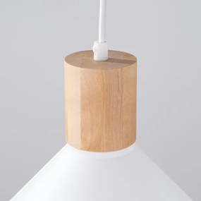 Lustră pe cablu Sollux SL.1319 JAGA 1xE27/15W/230V alb