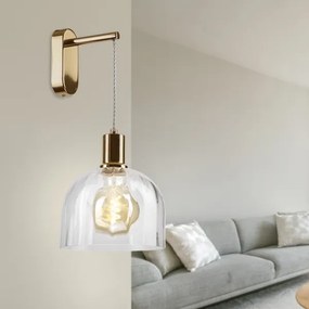 Aplică de perete VIVE 1xE27/15W/230V auriu