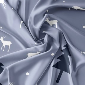 Lenjerie de pat din microfibra gri, DEER AND TREE Dimensiune lenjerie de pat: 70 x 90 cm | 140 x 200 cm