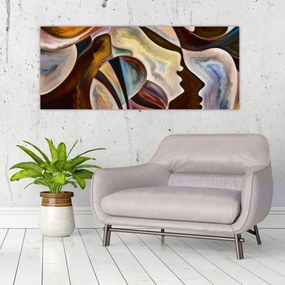 Tablou - Abstractizarea capetelor (120x50 cm)