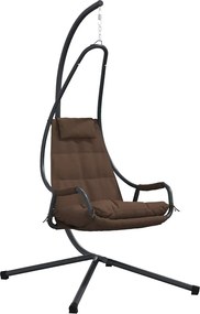 vidaXL Scaun suspendat ou Manual Cafea 94 x 107 x 196,5 cm Oțel