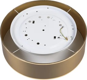 Plafonieră LED SIRJA, 36W/230V, Ø 45 cm, maro/auriu