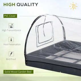 Outsunny Mini Sera de Gradina pentru plante, legume, fructe, gradinarit cu acoperire in PVC transparent | Aosom Romania