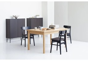 Masă dining extensibilă tapițată cu lemn de stejar Hammel Dinex 140 x 90 cm