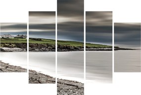 Tablou cu lac în amurg (150x105 cm)