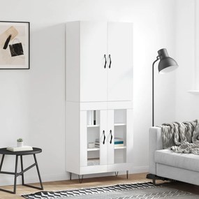 vidaXL Dulap înalt, alb, 69,5x34x180 cm, lemn compozit
