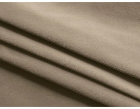 Pat matrimonial maro deschis tapițat cu spațiu de depozitare cu somieră 140x200 cm Kiana – Makamii