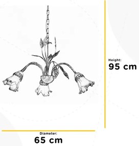 Lustră pe lanț ONLI LANCIA 3xE14/6W/230V