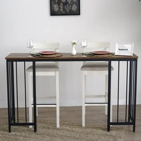 Masa bucatarie,tip bar.seria A-620,natur-negru,150x35x90 cm, 30152