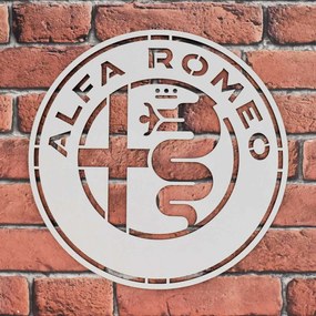 DUBLEZ | Sigla din lemn pentru perete - Alfa Romeo