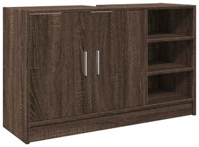 848128 vidaXL Dulap de chiuvetă, stejar maro, 90x29x55 cm, lemn prelucrat