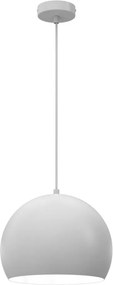 Lustră suspendată pe cablu SOOL, 1xE27/15W/230V, Ø 27 cm, albă