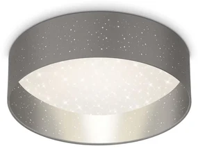 Plafonieră LED Briloner 3882-014 MAILA STARRY LED/18W/230V gri/argintiu