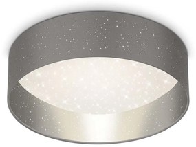 Plafonieră LED Briloner 3882-014 MAILA STARRY LED/18W/230V gri/argintiu