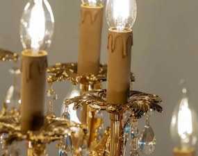 Candelabru 24 brate LUX cu cristale Scholer, Nur