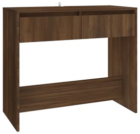 813001 vidaXL Măsuță consolă, stejar maro, 89x41x76,5 cm, lemn prelucrat