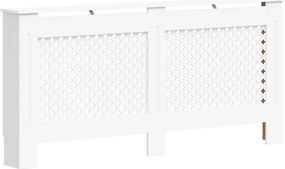 vidaXL Mască pentru calorifer, alb, 172x19x81,5 cm, MDF