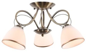 Brilagi - Lustră aplicată FRED 3xE27/60W/230V Ø 59 cm bronz