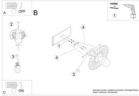 Plafonieră neagră ø 30 cm Soho – Sollux