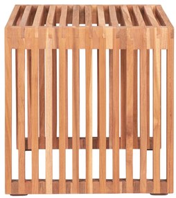 Pego masă mică, lemn de tec, natural, 40x40x40 cm