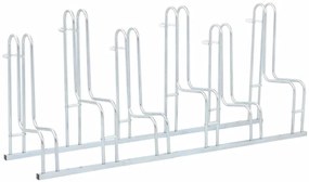 Suport pentru 6 biciclete de sine statator, otel galvanizat