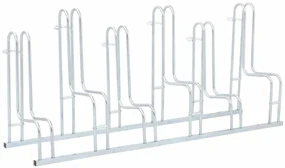 Suport pentru 6 biciclete de sine statator, otel galvanizat