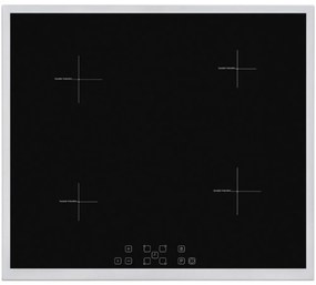 Plită cu inducție încorporată HOMEFORT HFBI64T2B, cadru metalic, 7400 W, senzor tactil, blocare pentru copii,