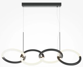 Lustra LED suspendata design modern Node negru