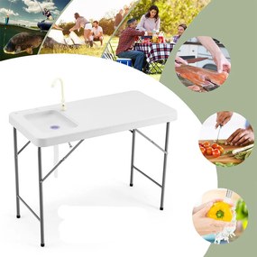Masă portabilă cu chiuvetă