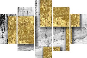Tablou - Pătrate de aur N⁰3 (150x105 cm)
