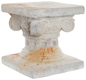 Capitel decorativ Roman antichizat alb 30x32 cm