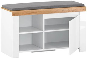 Pantofar (Pantofar) Valgo 1D (alb ultra lucios + Stejar wotan). 1075516