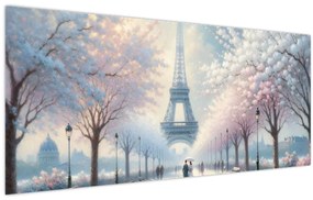 Tablou - Pictură din Paris (120x50 cm)