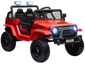 AIYAPLAY Mașină electrică pentru copii cu suspensie moale, control de la distanță, lumini LED, claxon, motoare 12 V, din plastic și metal, roșu | Aosom Romania