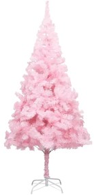 vidaXL Pom de crăciun artificial cu suport, roz, 210 cm, pvc