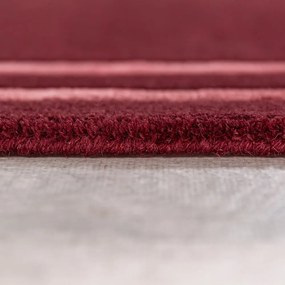 Covor burgundy țesut manual din lână 200x290 cm Gatsby – Flair Rugs