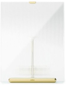 Ramă foto aurie cu picior de susținere din sticlă 19x23 cm Flute – Umbra