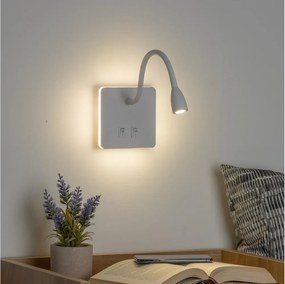 BRILAGI - Lampă LED de perete flexibilă MAYA DOUBLE LED/4W/230V + LED/3W albă