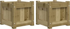 vidaXL Jardiniere de gradina , 2 buc., lemn de pin impregnat
