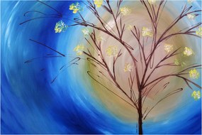 Tablou - Copac în fața soarelui (90x60 cm)