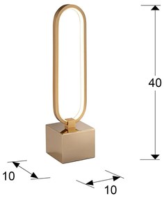 Lampa de masa LED design ultra-modern Colette auriu roze SV-787253