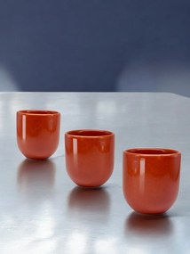 Pahar Cafea NOVUM Mineral Sienna 250 ml (Mineral Sienna Rosu Pal Inchis) Gresie Ceramica Glazurata Manual