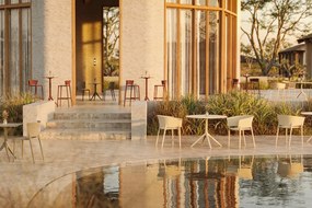 Set 4 Scaune de bar exterior / interior design modern premium AFRICA H-95cm 65029 Vondom