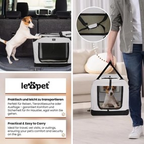 Leopet Cutie de transport pentru câini M, 60 x 42 x 42 cm, g