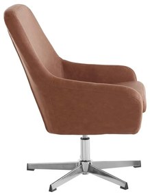 Fotoliu maro cu tapițerie din imitație de piele Naomi - Støraa