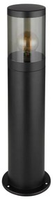Stalp mic pentru exterior design modern IP44 Xeloo negru, fumuriu