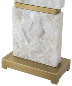 Veioza/ lampa de masa LUX cu baza din marmura Newton L