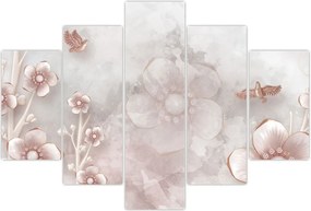 Tablou - Flori roz (150x105 cm)